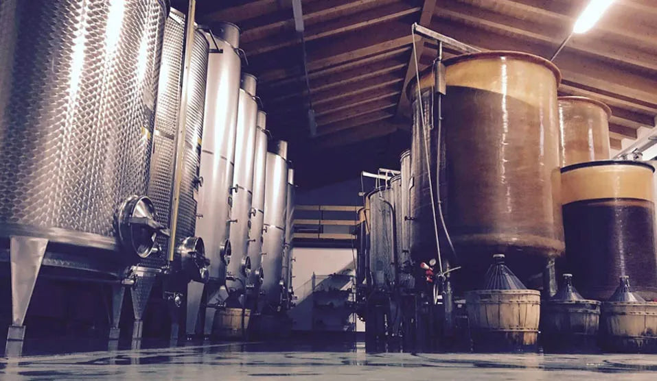 botti di vino in cantina veronese