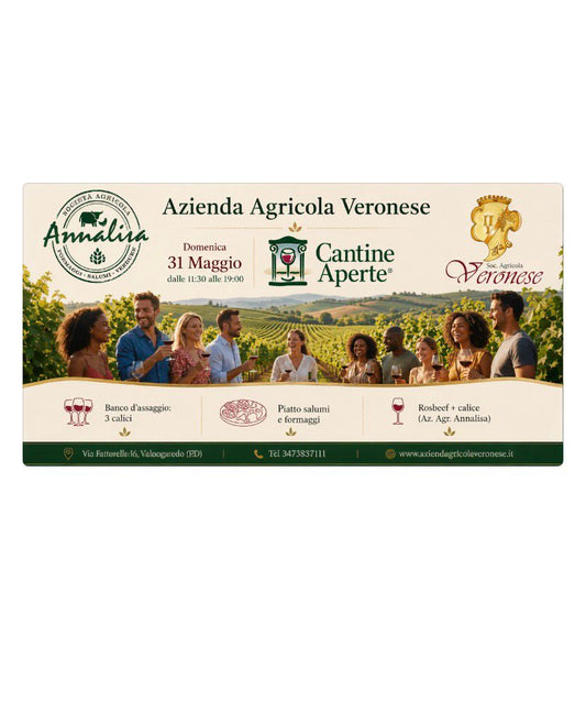 DOMENICA 31 MAGGIO CANTINE APERTE IN AZIENDA !